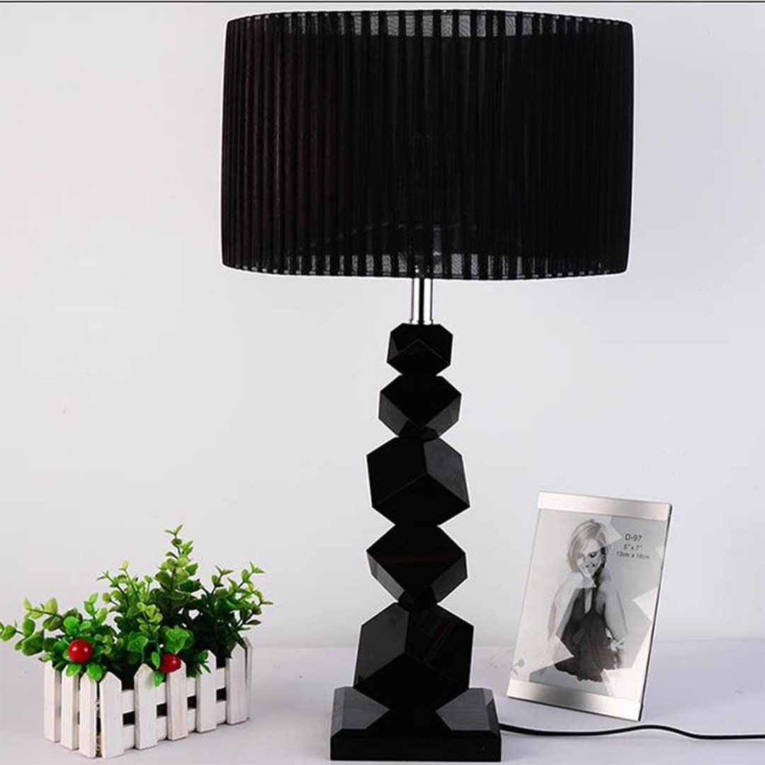 NNEAGS 4X 60cm Black Table Lamp with Dark Shade LED Desk Lamp